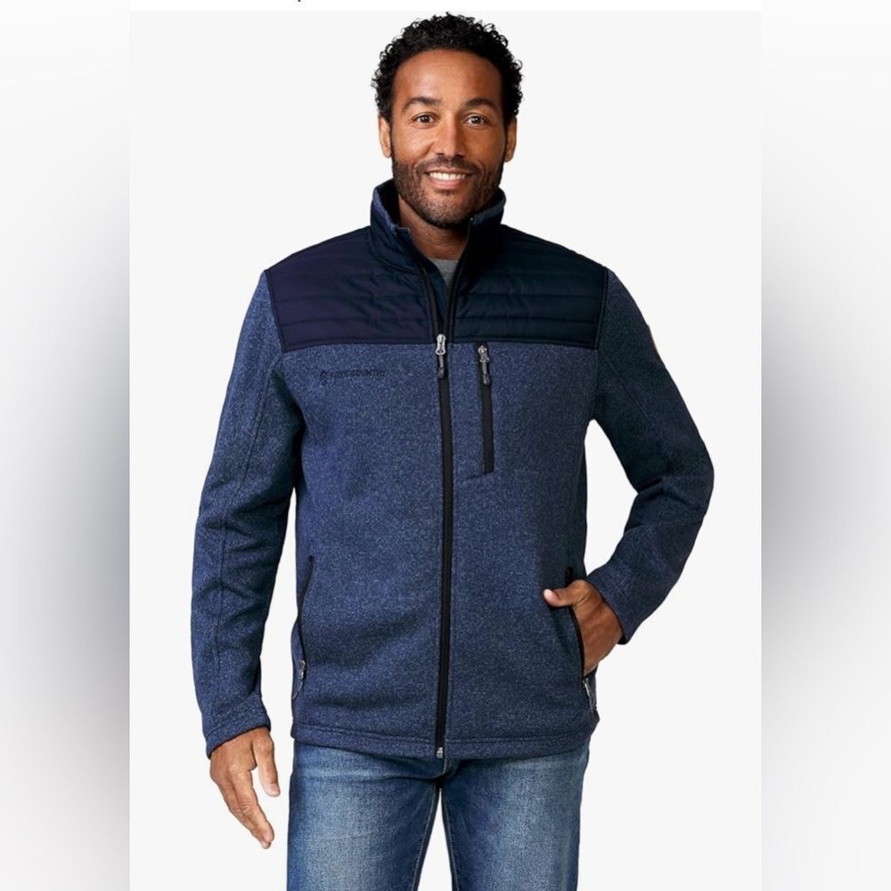 Free country Men's Blue Jacket. Size XL.